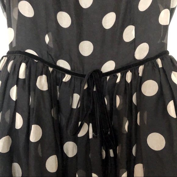 Black Polka Dot Cocktail Dress - Picture 9 of 11